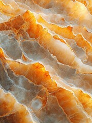 Stunning abstract texture of colorful layers in fiery orange and soft white tones for creative design projects