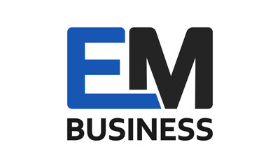 em letter, em logo, symbol, modern, icon, letter, illustration, 