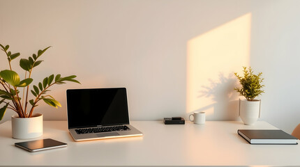 Fototapeta premium Minimalist & Clean Workspaces