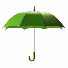 Green umbrella. Umbrella on white background
