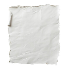 Obraz premium High-Resolution Blank Vintage Parchment Paper with Torn Edges Isolated on Transparent Background