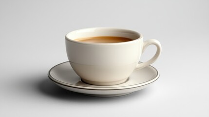 Obraz premium white coffee cup isolated,studio background