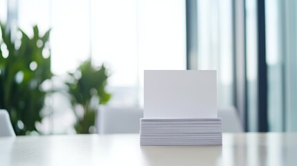 Executive departures with a stack of farewell cards on the desk. Featuring leadership change and career shift