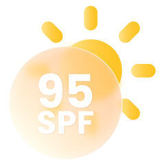 Anti UV Protection SPF Glassmorphism PopUp Jelly Pink Purple UI Icon Sign and Symbol Design Illustrator Png Svg