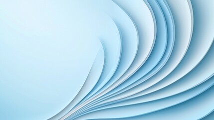 Obraz premium A serene abstract design featuring soft blue waves creating a smooth, flowing texture against a light background.