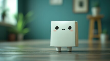 white paper bag isolated catoon