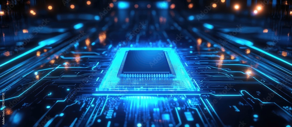 Aufkleber Advanced Circuit Board with Processor
