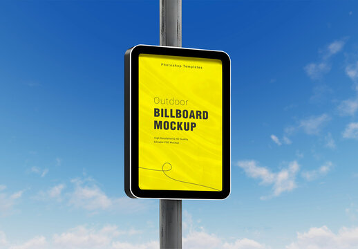Billboard Outdoor Advertising Poster Mockup  with Generative AI