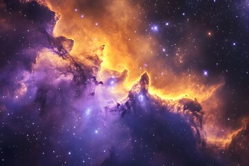 Fototapeta premium Colorful nebulae in deep space