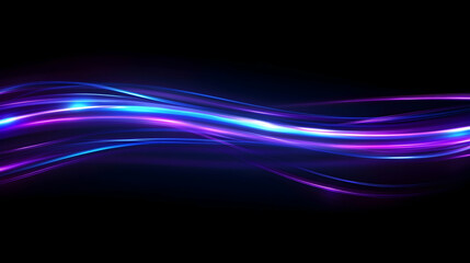 Fototapeta premium Dynamic abstract background featuring vibrant light trails in hues of blue and purple, perfect for modern, technology-themed designs or futuristic compositions
