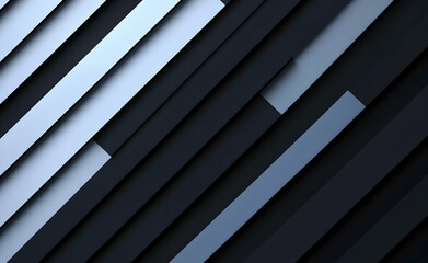 Obraz premium Elegant Abstract Dark Gray Stripes Pattern with Subtle Light and Shadow Effects, Perfect for Modern Backgrounds and Minimalist Designs with Clean Lines