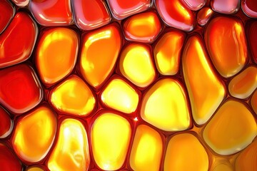 Fototapeta premium Abstract Red-Yellow Glass Texture Background