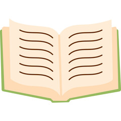 Open Book Illustration