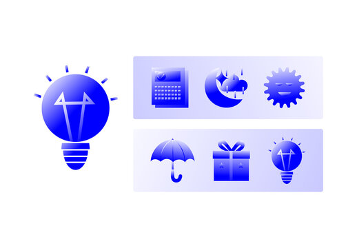 Gradient Weather Icon Set
