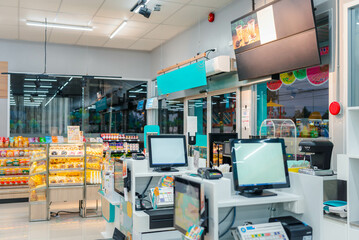 Supermarket or Hypermarket for shopping a food