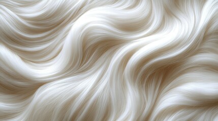 Obraz premium Abstract Swirling White Texture Elegant, Smooth, and Flowing Background