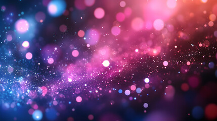 Enchanting Abstract Bokeh Background with Shimmering Lights and Vibrant Colors, Perfect for Celebrations, Decorations and Festive Designs with Depth and Elegance