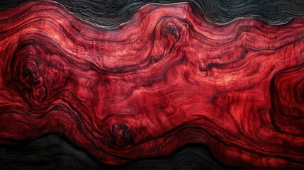 Fototapeta premium Rich Red Wood Grain Texture Abstract Background of Dark and Light Wood