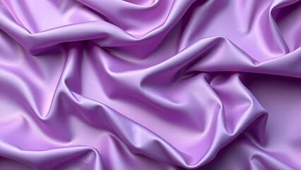 Obraz premium Tela de seda púrpura brillante con texturas fluidas, reflejos radiantes y ondas elegantes, creando una sensación lujosa