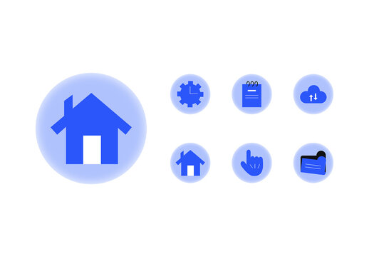 Mobile App Icon Kit Set