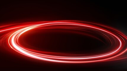 Naklejka premium Red circle light backgrounds speed.