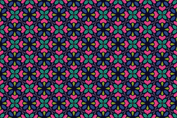 Colorful Flowers Seamless Pattern