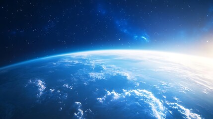Obraz premium Majestic Earth: A Breathtaking View from Space