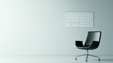 Executive departures with an executive鈥檚 empty chair and a company calendar. Featuring leadership change and career transition