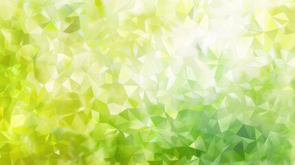 Fototapeta premium Abstract geometric shapes with yellow and green hues. Background image of 3D rendering geometric shape with yellow and green. Digital art for fresh and modern design. Greenery background. AIG51.