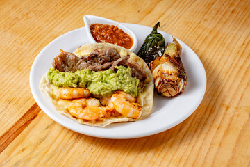 Surf and turf taco
