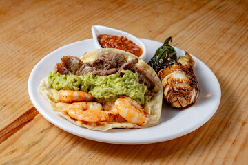 Surf and turf taco