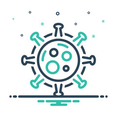 Obraz premium Mix icon for virus
