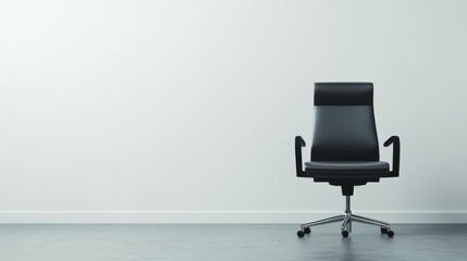 Executive departures with an office chair left empty. Featuring closure and career change