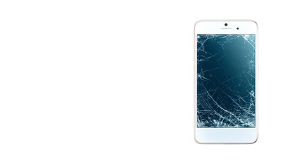 Broken screen, a stark reminder of mobile device fragility and the importance of screen protection