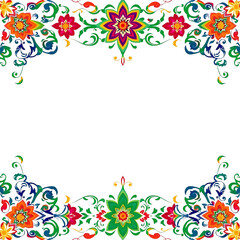 Obraz premium frame with flowers