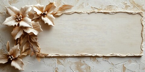 Elegant Christmas gift note with a personalized message.