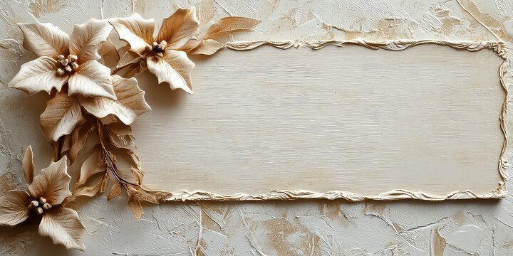 Elegant Christmas gift note with a personalized message.