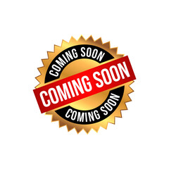 Modern Coming Soon Stamp and Seal Design with Bold Typography and Elegant Style.