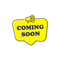 Modern Coming Soon Stamp and Seal Design with Bold Typography and Elegant Style.