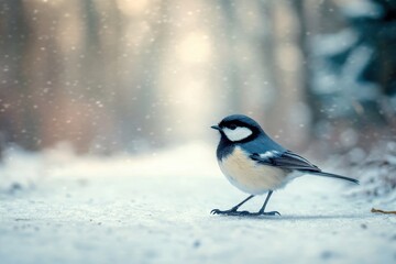 Bird on Winter Snow Wildlife Footprints and Braving the Challenges of the Frosty Hunt Season