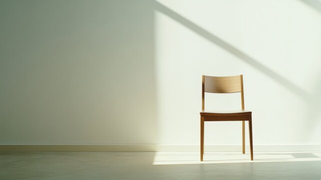 Executive departures with an office meeting room with an empty chair. Featuring leadership transition and career shift