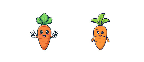 Cute Carrot Character