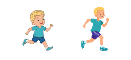 Cartoon Boy Running