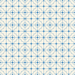 Fototapeta premium Old Window Gratings Seamless Pattern, Vintage and Traditional Iron Grill Window Seamless Pattern