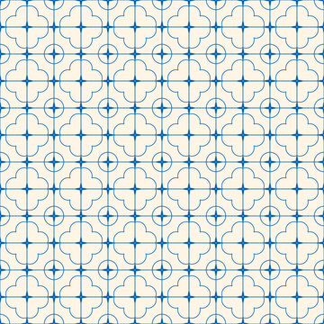 Old Window Gratings Seamless Pattern, Vintage and Traditional Iron Grill Window Seamless Pattern