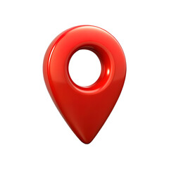 3d rendering location map pin isolated on transparent background, perfect for map, travel, and GPS pointer sign, mark indicating a specific place or destination