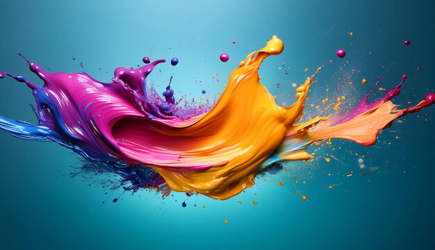 Colorful Paint Explosion