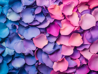 Petal Beauty: Colorful Roses in Magnified Detail, rose petals background