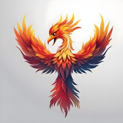 Obraz premium red and yellow wings bird