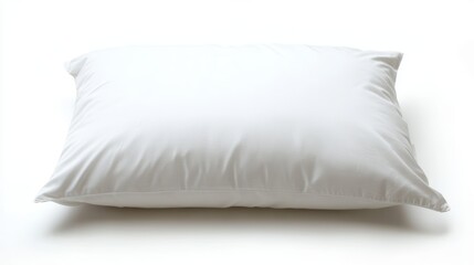 Fototapeta premium Soft White Pillow on Clean Background 